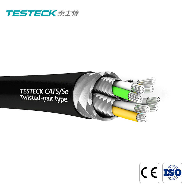 fil symétrique de twisted pair du câble 100Ohm de centrale de 300V CAT5