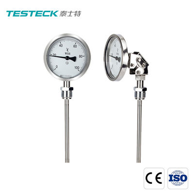 Thermomètre bimétallique de Wss411 IP55 pour l'extension de tuyau de chaudière industrielle